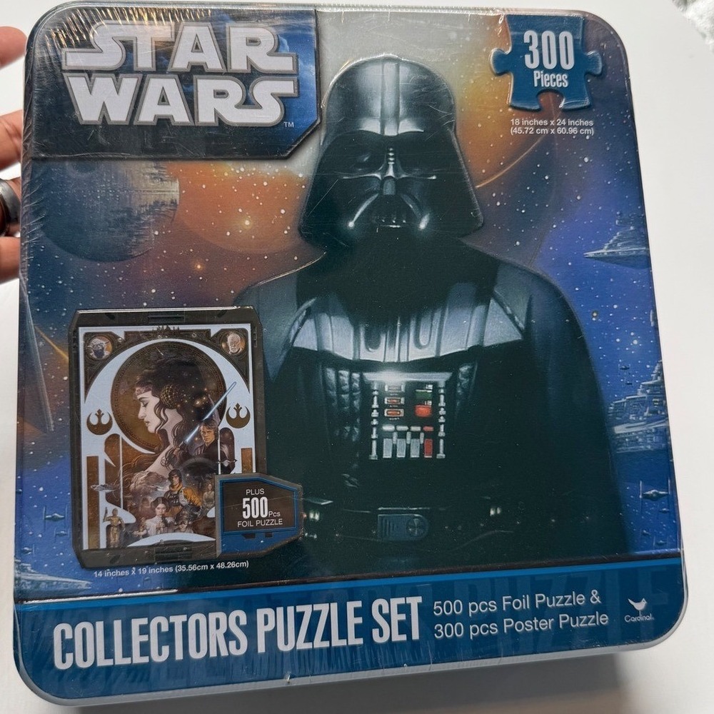Star Wars Cardinal Collectors Puzzle Set 500 + 300 Pieces Sealed Tin #18013